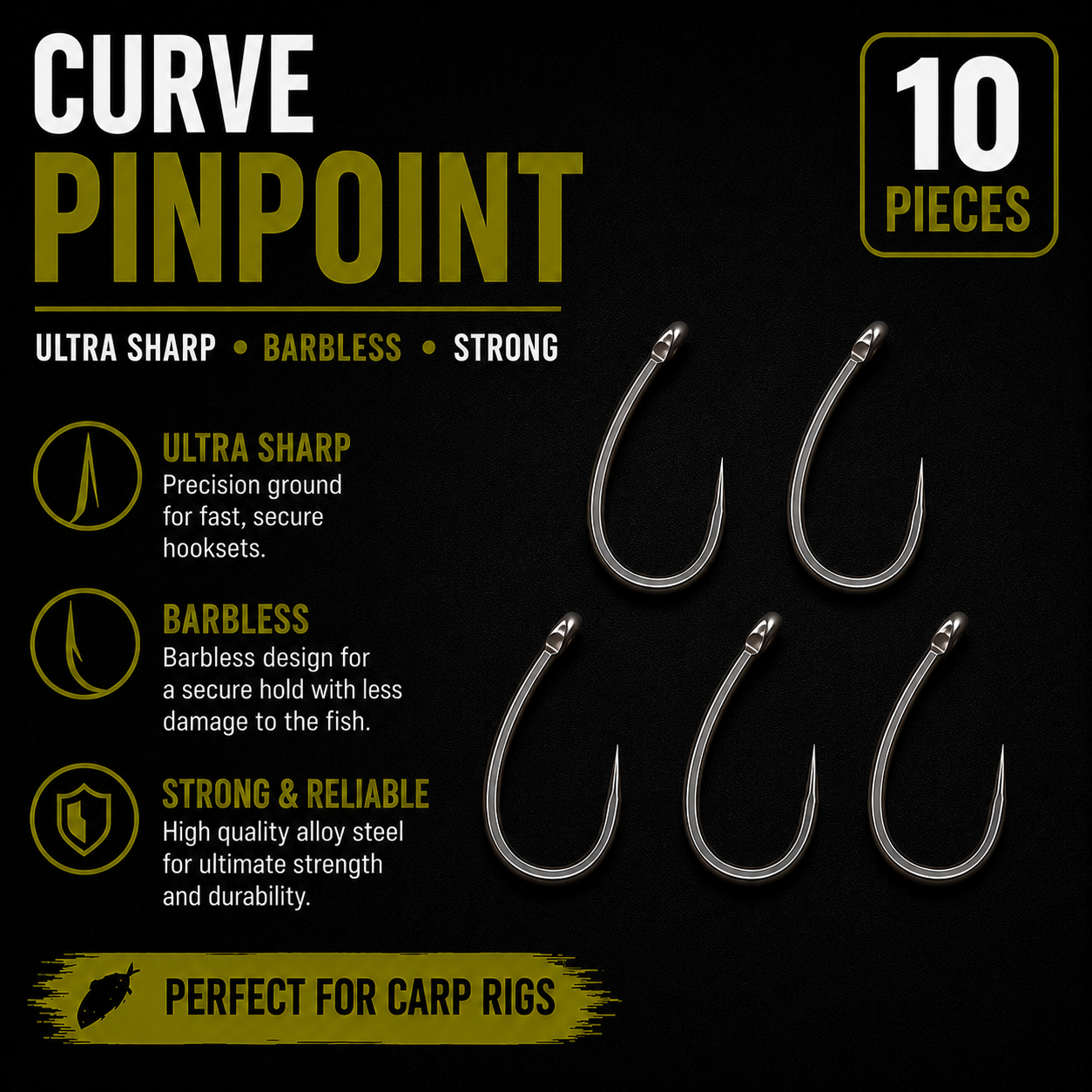 Pinpoint Curve Barbless