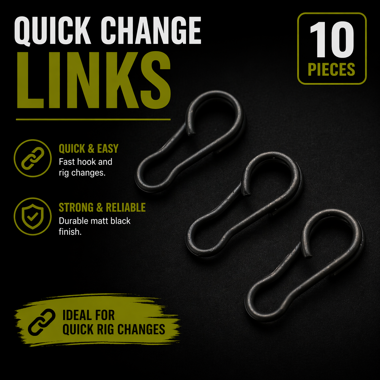 Quick Change Links - Matte Black