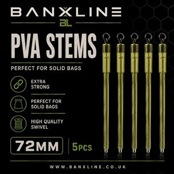Banxline PVA Bag Stems with Flexi Ring 5pcs packaging