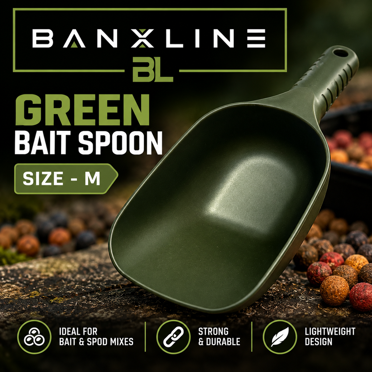 Green Bait Spoon - Medium