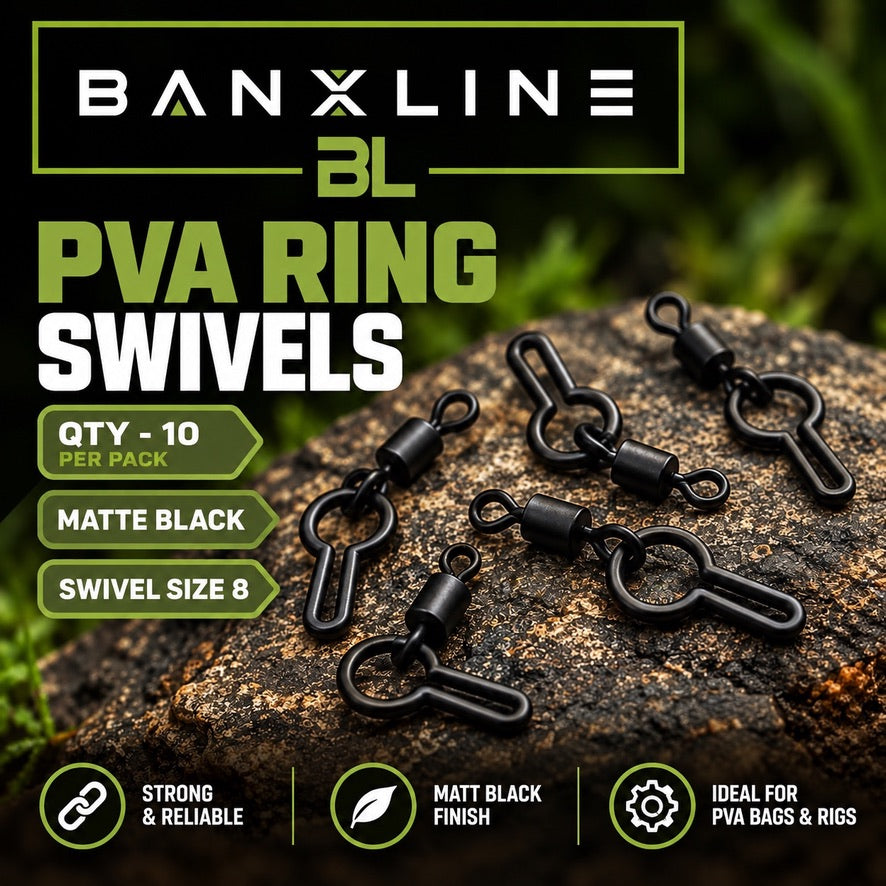 Banxline PVA Ring Swivels size 8, 10 per pack