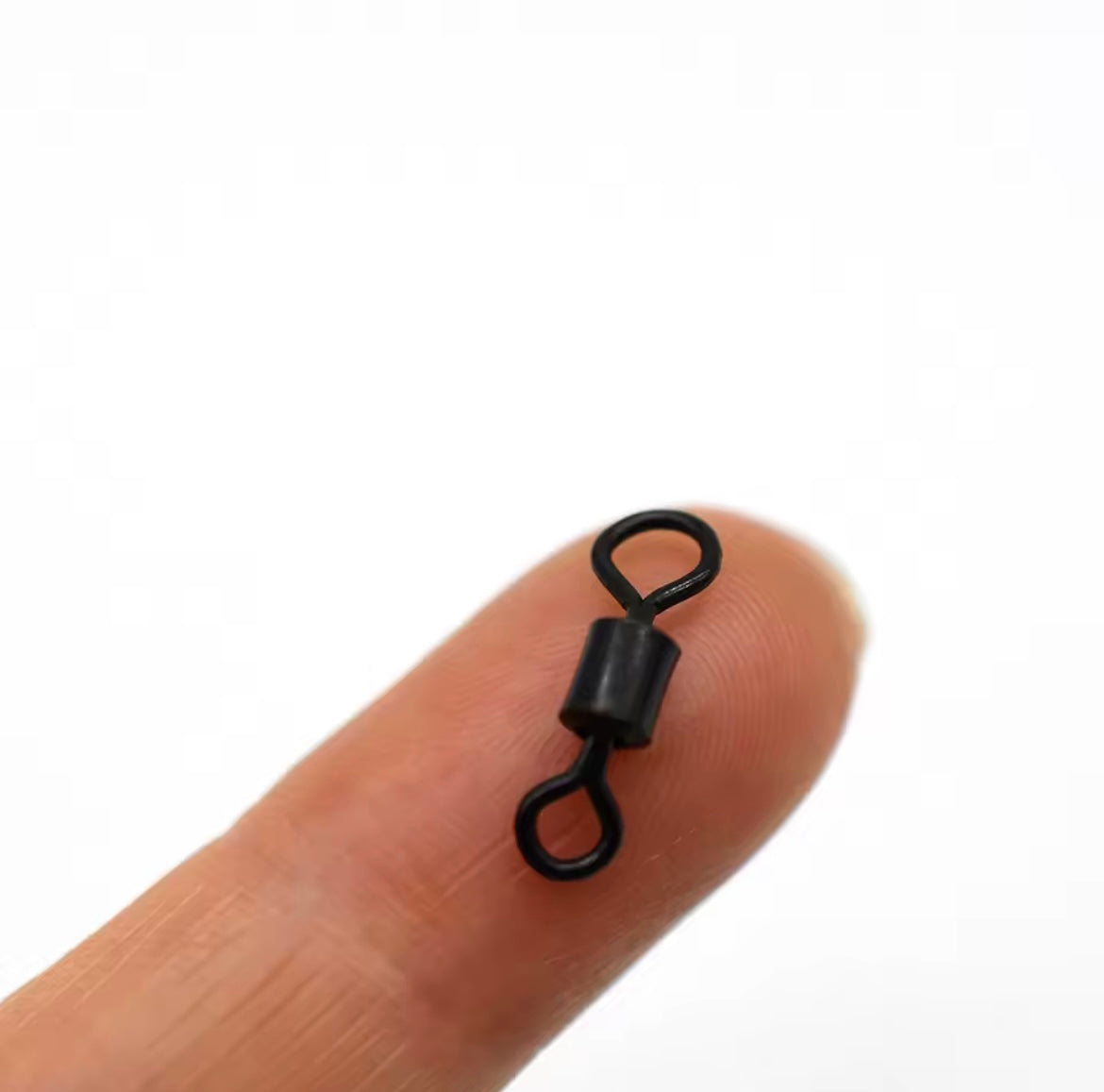 Rolling Barrel Swivels - Size 8 Matte Black