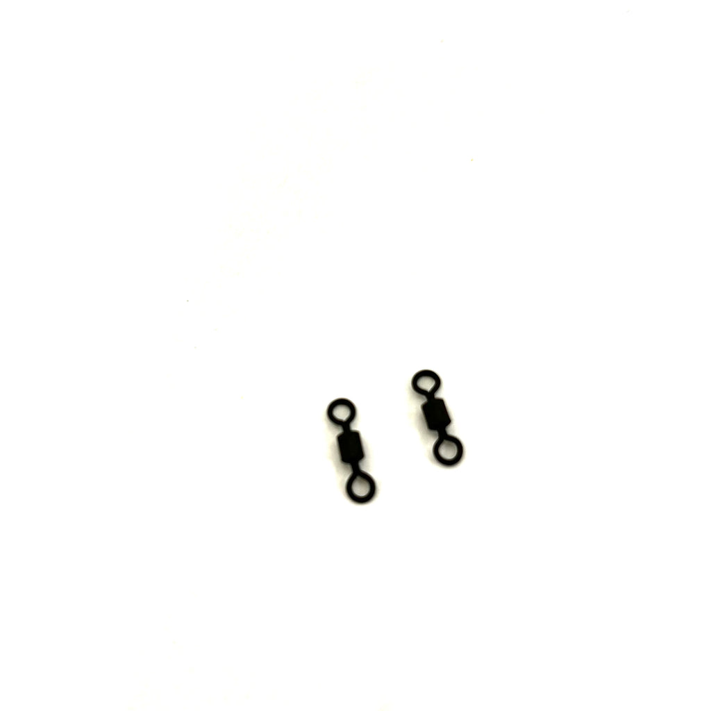 Rolling Barrel Swivels - Size 8 Matte Black
