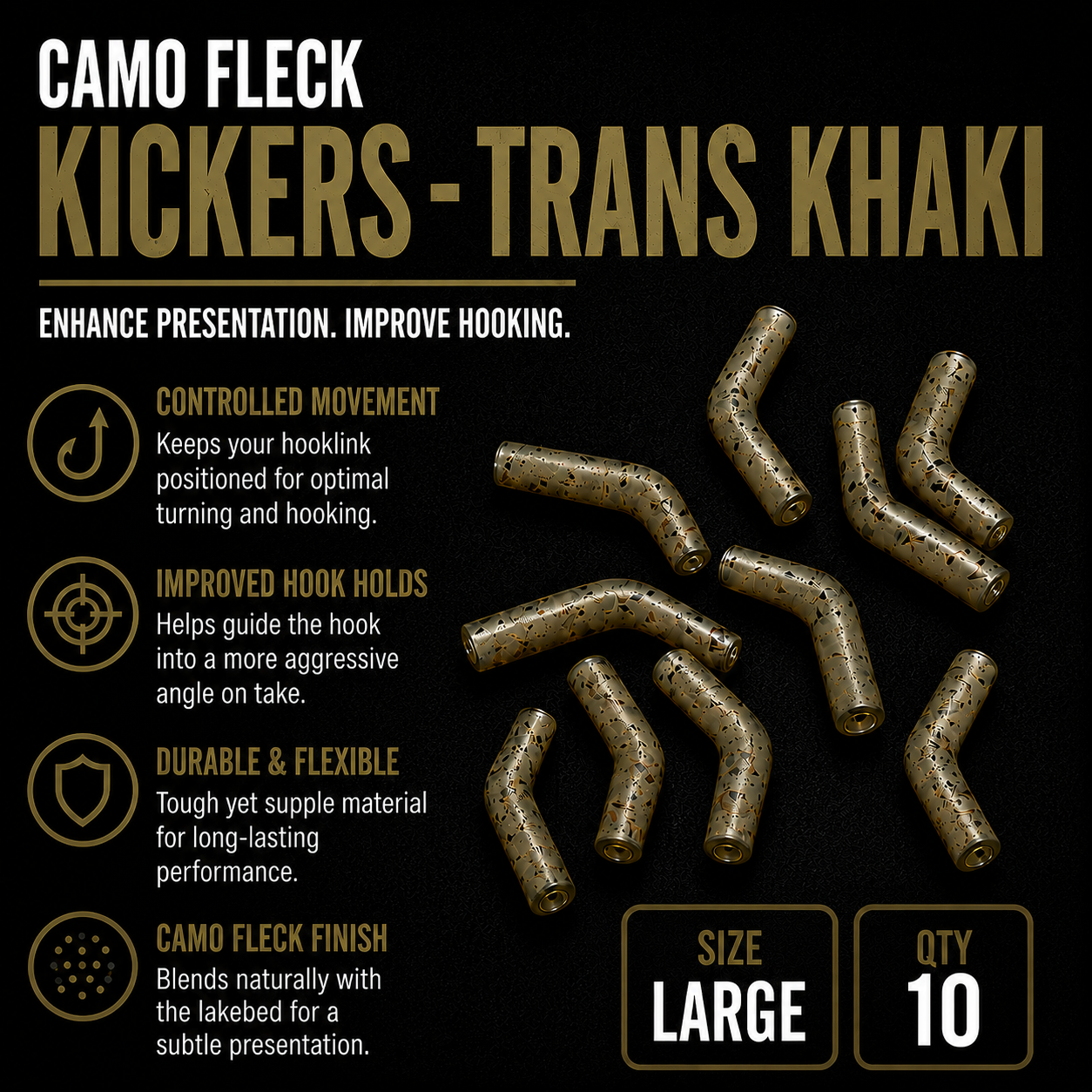 Camo Fleck Kickers - Trans Khaki(Large)